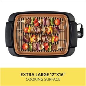 img 2 attached to 🔥 Review: BELLA Indoor Smokeless Grill - Copper Titanium Coated Nonstick Cooking Surface