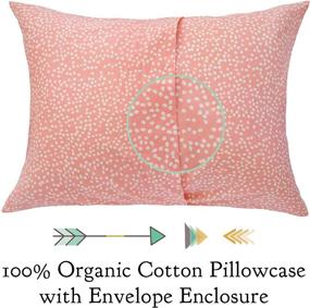 img 3 attached to 👶 Organic Pink Dot Toddler Pillowcase by Zack & Ali - 13" x 18