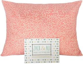 img 4 attached to 👶 Organic Pink Dot Toddler Pillowcase by Zack & Ali - 13" x 18