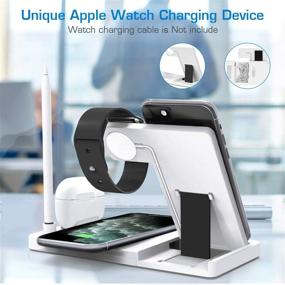 img 2 attached to WAITIEE Wireless Charger 5 In 1 Wireless Charging Station For IWatch SE/6/5/4/3/2/1