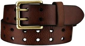 img 3 attached to Drake Grain Casual Leather Holes Men's Accessories in Belts