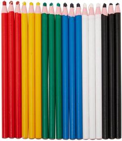 img 4 attached to ✂️ Versatile Sewing Marking Pencils and Tailors Chalk for Fabric - 6 Colors, 18 Pack