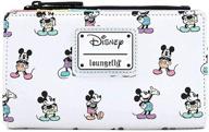 mickey mouse pastel poses wallet by loungefly: a charming must-have for disney enthusiasts! logo