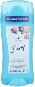 img 1 attached to 🌸 Stay Fresh All Day with Secret Invisible Solid Antiperspirant Deodorant-Sheer Clean-2.6 oz, 2 pk