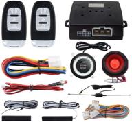 easyguard ec003 smart keyless entry car alarm system with 🚗 push start button, remote engine start, and remote trunk release - dc12v logo