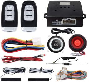 img 4 attached to EASYGUARD EC003 Smart Keyless Entry Car Alarm System with 🚗 Push Start Button, Remote Engine Start, and Remote Trunk Release - DC12V