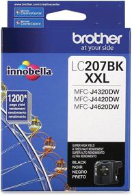 img 2 attached to 🖨️ LC207BK Super High Yield Ink Cartridge for Brother Printer - Black