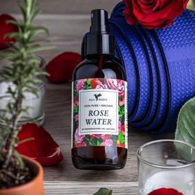 img 3 attached to 🌹 Large 4oz 100% Pure, Natural Rose Water Spray - Ideal Toner by Baja Basics for Skin, Hair, and Aromatherapy