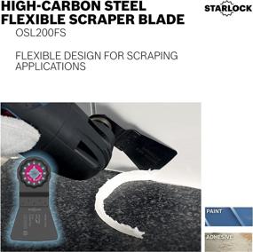 img 3 attached to 🔧 BOSCH Starlock Multi Tool Scraper: Efficient Caulk and Sealant Removal Blade - 2" Width