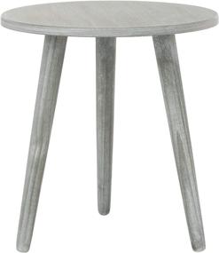 img 2 attached to Safavieh Orion Modern Slate Grey Round Accent Table for Home Décor