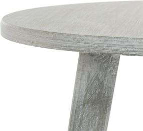 img 1 attached to Safavieh Orion Modern Slate Grey Round Accent Table for Home Décor