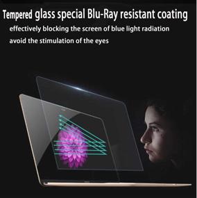 img 2 attached to 🔒 Highly Durable Tempered Glass Screen Protector for 2018 New MacBook Air 13 Inch (Model: A1932) and New MacBook Pro 13 Inch (Model: A1706, A1708, A1989) - 9H Hardness, Anti-Scratch, Bubble-Free Screen Filter