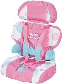 img 4 attached to 👶 Baby Huggles Doll Car Booster Seat - Take Your Beloved Companion on an Adventure! Pink/Purple, Size 13.78