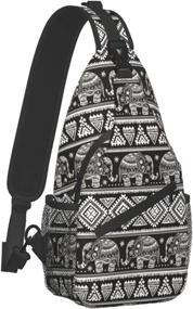 img 3 attached to Peacock Feather Crossbody Backpack Shoulder Outdoor Recreation for Camping & Hiking