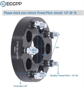 img 3 attached to 🔧 Расширители адаптеров колесных дисков ECCPP 5 Lug: улучшите дорожный просвет и соответствие для Cherokee, Comanche и Grand Cherokee (1980-2001, 1986-1992, 1993-1998)