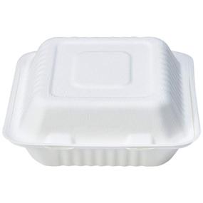 img 2 attached to Convenient AmazonBasics Compostable Clamshell Container with Compartments: Eco-Friendly Meal Prep Made Easy