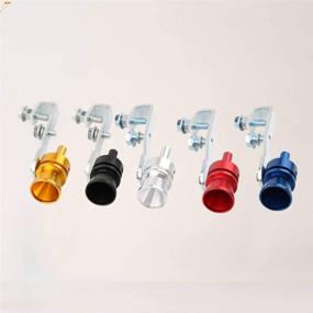 img 1 attached to Wakauto 5pcs Car Turbo Sound Whistle: Premium Aluminum Alloy Exhaust Pipe Muffler Sounder Simulator (Size XL) - Amplify Your Auto Experience!