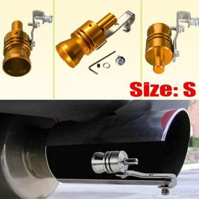 img 2 attached to Wakauto 5pcs Car Turbo Sound Whistle: Premium Aluminum Alloy Exhaust Pipe Muffler Sounder Simulator (Size XL) - Amplify Your Auto Experience!