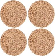 🍽️ yesland pack 11 8 rattan tablemats: stylish and functional dining accessories логотип