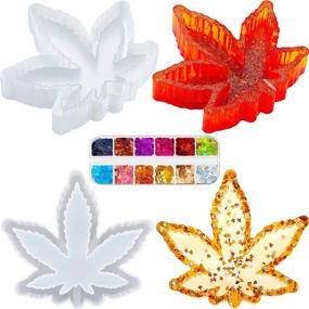 img 4 attached to 🍁 Maple Leaf Silicone Mold for Father's Day Surprise DIY Resin Craft and Home Decoration