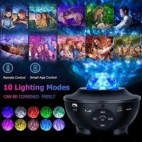 img 2 attached to Galaxy Projector Star Projector with Alexa Google Home Compatibility, Bluetooth Speaker, Remote Control, Galaxy 360 Pro, Bedroom Galaxy Light Projector