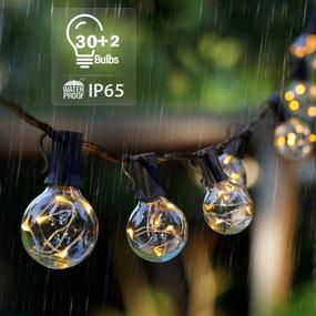 img 3 attached to 🌟 Enhance Your Outdoor Space with SUPERNIGHT Waterproof 35ft G40 Globe Hanging Lights - Perfect for Patio, Porch, Deck, Backyard, Bistro Party - Warm White, 30 Bulbs - IP65 Waterproof, 30+2 Hanging Sockets