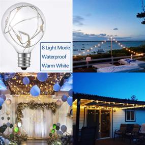 img 1 attached to 🌟 Enhance Your Outdoor Space with SUPERNIGHT Waterproof 35ft G40 Globe Hanging Lights - Perfect for Patio, Porch, Deck, Backyard, Bistro Party - Warm White, 30 Bulbs - IP65 Waterproof, 30+2 Hanging Sockets