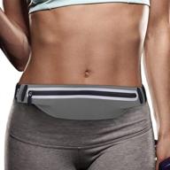 filoto running belt: hands-free reflective waist runner pouch for iphone x 6 7 8 plus - no-bounce fitness fanny pack phone holder logo