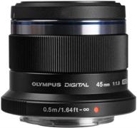 📷 объектив olympus m.zuiko digital 45mm f1.8: высокопроизводительный для камер micro four thirds (черный) логотип