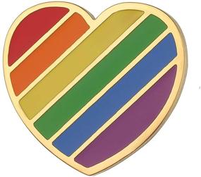 img 1 attached to 🏳️ SUMFAN Gay Pride Pins: Express LGBTQ+ Pride with Love Enamel Accessories for Backpacks, Hats, and Lapels