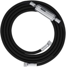 img 4 attached to 🎨 Master Airbrush 10-Foot Nylon Braided Airbrush Hose - Inline Moisture Trap Filter & Standard 1/8" Fittings on Both Ends