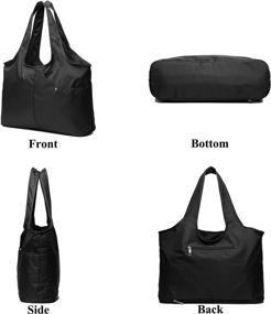 img 1 attached to 👜 Waterproof Multi-functional Nylon Large Tote Bag for Women's Fashion, Travel and Shoulder