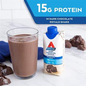 img 1 attached to 🍫 Atkins Gluten Free Protein-Rich Shake, Dark Chocolate Royale: Keto-Friendly & Convenient 8-Pack