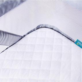 img 2 attached to 🛏️ Premium 2 Pack Waterproof Bassinet Mattress Pad Cover for MiClassic 2in1 Stationary & Rock Bassinet - Ultra Soft Bamboo Surface, Breathable and Easy Care