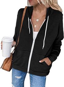 img 3 attached to Sweezarmo Sweatshirt Fashion Lightweight Pockets Women's Clothing in Coats, Jackets & Vests