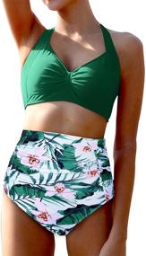 img 1 attached to 👙 Holipick Waist Control Swimsuits: Women's Clothing, Bathing Suits & Cover Ups