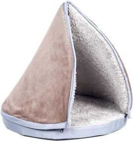 img 2 attached to 🐱✨ Comfort and Fun Combined: PETMAKER Sleep and Play Cat Bed with Detachable Teepee Top