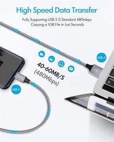 img 1 attached to Длинный USB C-кабель быстрой зарядки [10 фт] Компьютерные аксессуары и периферийные устройства