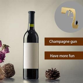 img 3 attached to 🍾 Champagne Gun Wine Stopper: Adjustable Alloy Shooter for Party, Wedding, Festival, and Bar