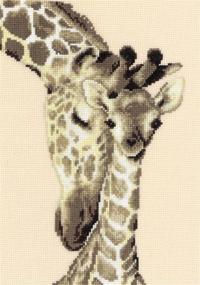 img 1 attached to Vervaco Giraffe Family Counted Multi Colour