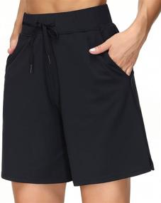 img 2 attached to 🩳 Women's Loose Fit Lounge Shorts with Deep Pockets - Ultimate Workout and Running Companion from THE GYM PEOPLE