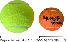 img 3 attached to 🎾 WOOF SPORTS Small Tennis Balls for Dogs (1.9") - 12 Premium Mini Tennis Balls for Small Dogs and Puppies. Vibrant Orange, Durable and High-Quality. Comes with Mesh Carrying Bag