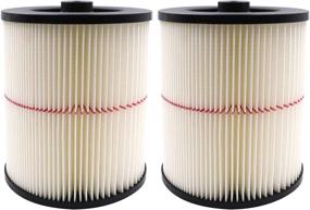 img 4 attached to 🌀 Craftsman 17816 Air Cartridge Filter for 5 Gallon & Larger Wet/Dry Vacuum Cleaner - 2 Pack