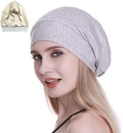 🌙 satin silk lined sleep cap - 19mm pure mulberry silk inner, breathable bamboo viscose outer for hair logo