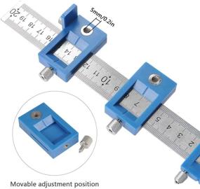 img 1 attached to QLOUNI Cabinet Hardware Jig: Accurate Drill Guide for 🔧 Handles, Knobs & Drawer Pulls – Aluminium Alloy Dowelling Toolset