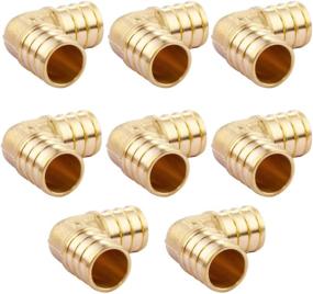 img 4 attached to 🔩 Litorange 0.75-inch PEX 90 Degree Elbow, 8-Pack - Lead-Free Brass Barb Crimp Pipe Fitting for Better SEO