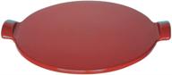 authentic emile henry made in france flame individual pizza stone - 10", burgundy: enhancing your pizza experience! logo