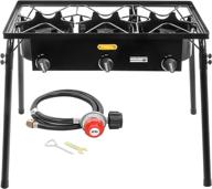 🔥 concord triple burner outdoor propane stove cooker with regulator: powerful 3 burner stove for brewing and cooking supplies логотип