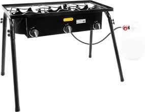 img 2 attached to 🔥 Concord Triple Burner Outdoor Propane Stove Cooker with Regulator: Powerful 3 Burner Stove for Brewing and Cooking Supplies