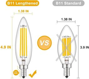 img 3 attached to 💡 Enhanced Illumination: CRLight Candelabra Equivalent Lengthened Chandelier